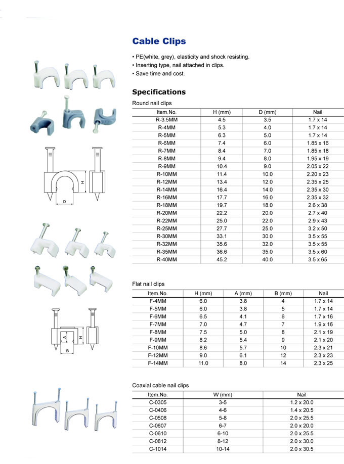 round-galvanized-nail-cable-clips-specification