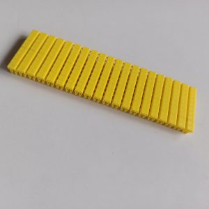 blank clip on type cable marker yellow background