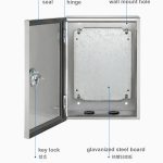 ss enclosure galvanized mounting panel