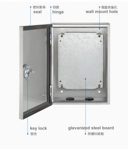 ss enclosure galvanized mounting panel